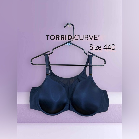 Torrid Curve Other - 🖤 ✨Torrid Curve 44C Black Front Close Padded Bra Smooth Support ✨🖤